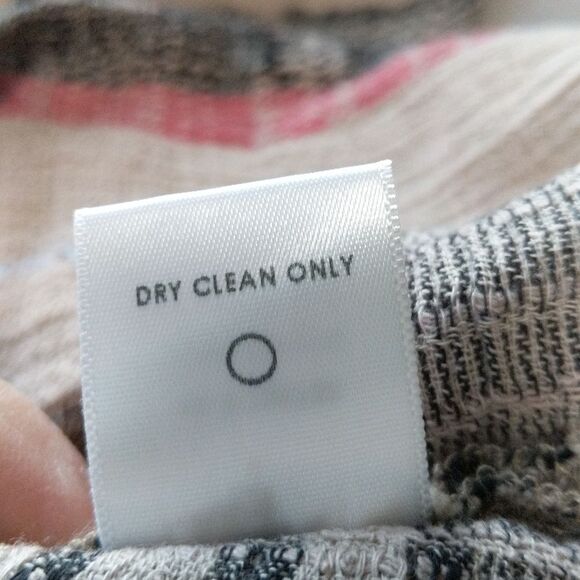 XIRENA striped gauzy flowy cotton top blouse tan black size XS - Picture 6 of 9